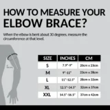 Zorch Elbow Sleeve size chart
