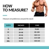 Zorch LS Belt Corset size chart