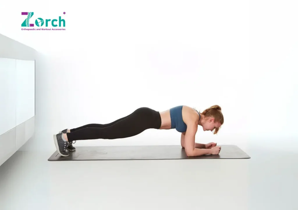 plank hold exercise for correct body posture