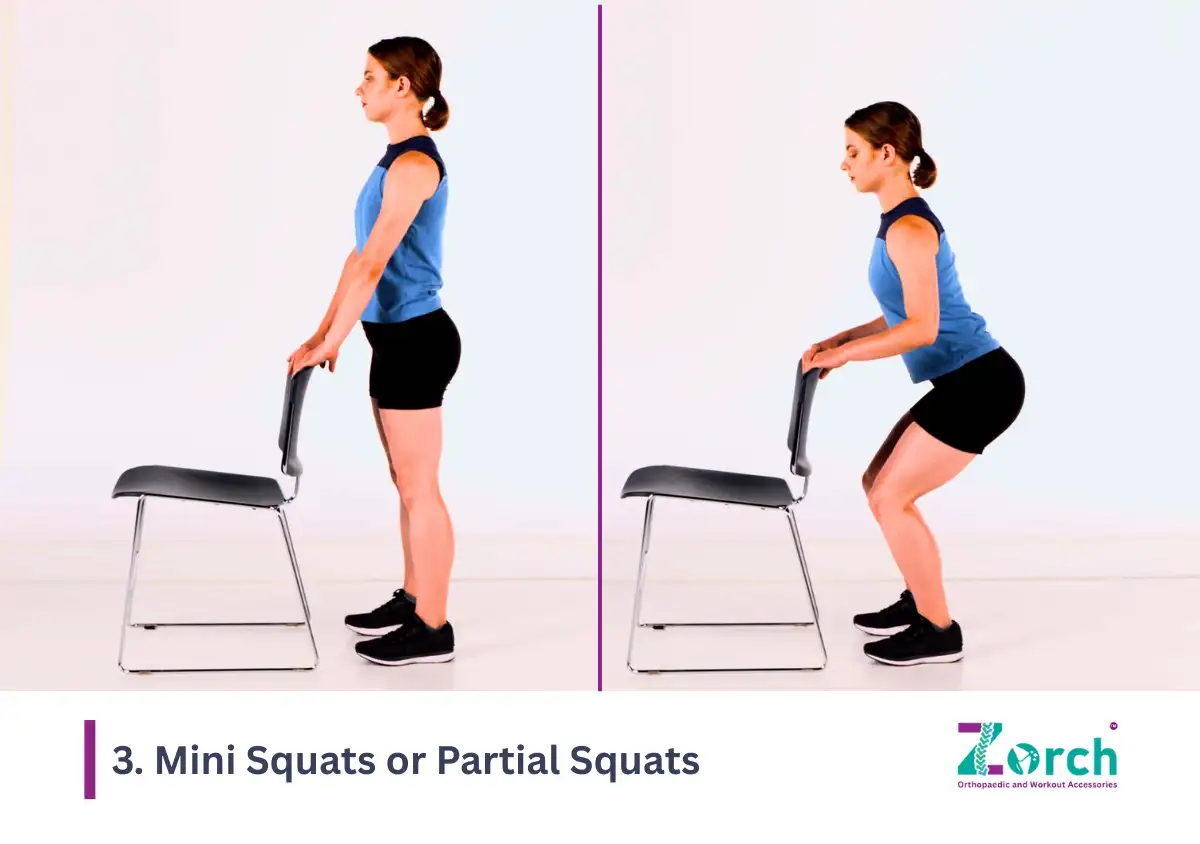 Mini Squats or Partial Squats exercise