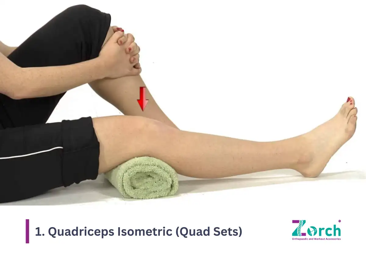 Quadriceps Isometric (Quad Sets) exercise